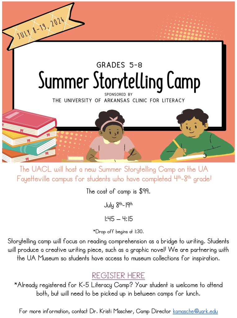 Summer 2024 Storytelling Camp Flyer - Screenshot